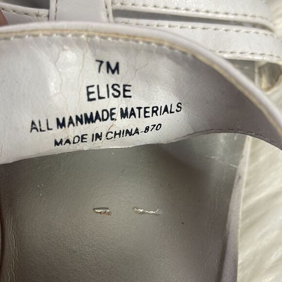 Dressbarn Ladies Elise White Slide on Heel Sandals, Size 7M - Picture 7 of 8